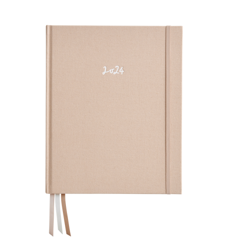 Bookbinding Cloth Moleskine Type Diary Notebook with Golden